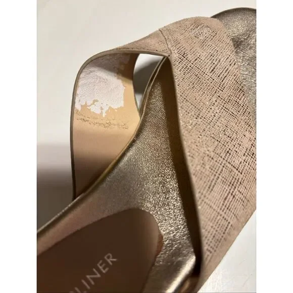 Donald Pliner Gold Sandals - Picture 7 of 7
